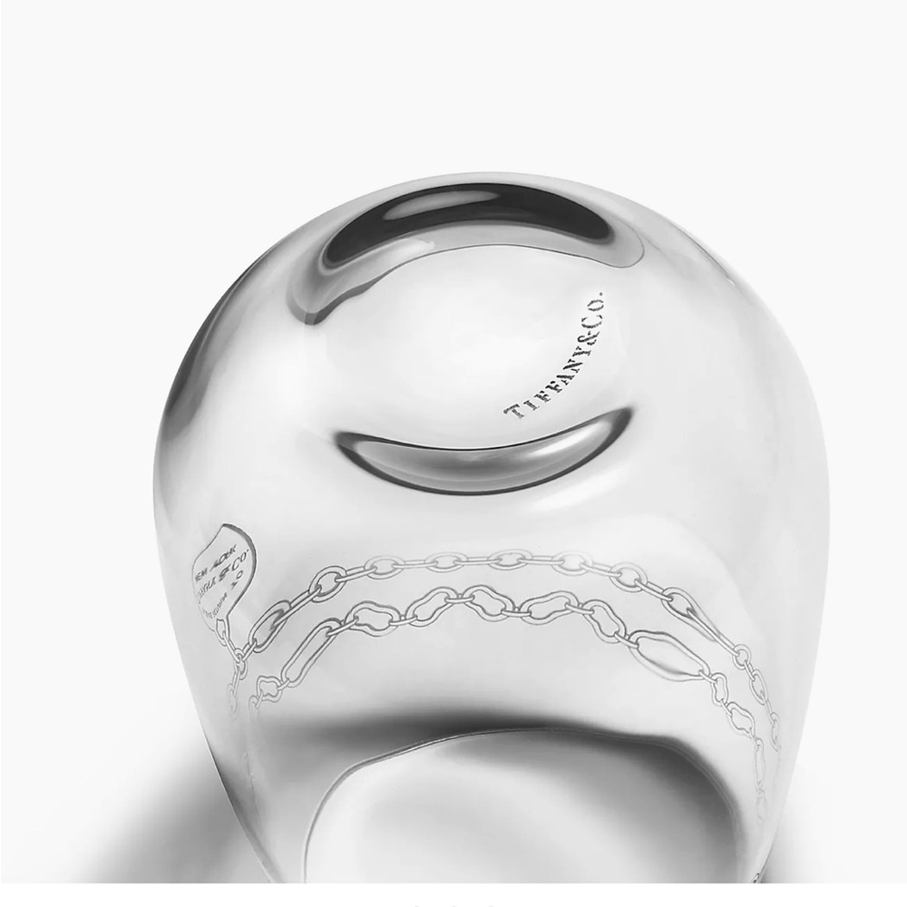 TIFFANY & CO.
NEW Etched Stemless White Wine Glass
in Crystal Glass, Set of Two - Picture 2 of 7